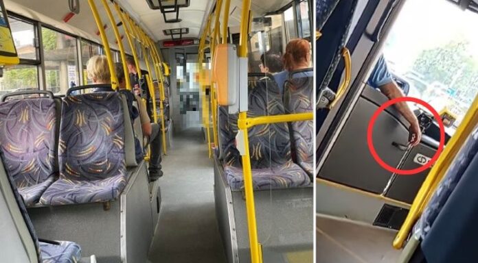 Kierowca autobusu miejskiego zapalił papierosa