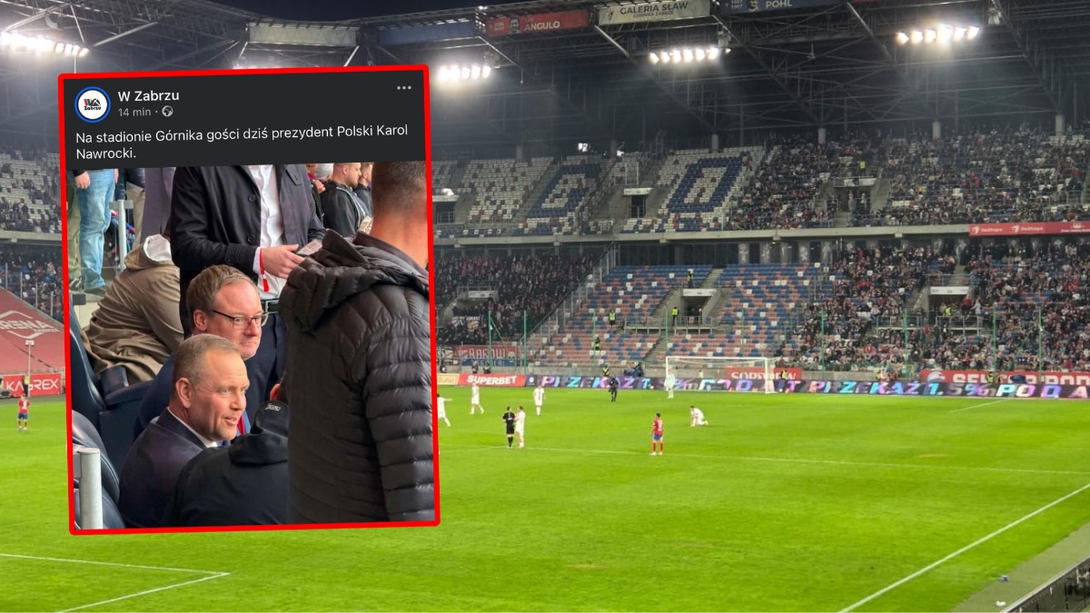 Prezydent Karol Nawrocki przyjechał na mecz do Zabrza. Gwizdy czy oklaski? Relacja świadka